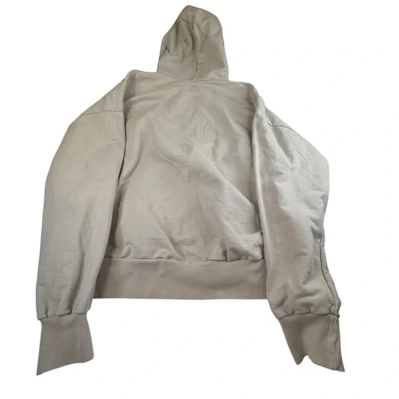 Val. Khristopher Hoodie Men’s Large Cotton Ivory Oversize Distressed Streetwear